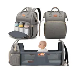 The crib area of the bag is expandable, where the soft mattress makes the baby sleep peacefully and the shade curtain...