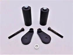 Street Bikes Unlimited Yamaha YZF R1 Frame Sliders Black Base YF1008PC-01.