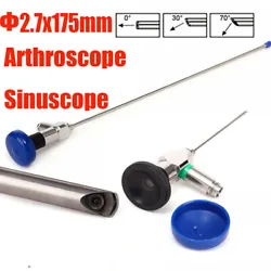 Degree：70°. 70° Sinuscope 2.7mmx175mm x1. Can be sterilized by Ethylene oxide, it can not be autoclaved. Were one...
