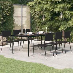 Le dessus de table en verre lisse est facile Ã nettoyer avec un chiffon humide et est parfait pour placer des repas,...