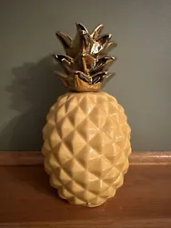 Yellow pineapple decoration.