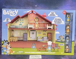 Bluey Heeler Family Home & Outdoor BBQ Set. New and sealed, box has shelf wear…the pictures show the exact item you...