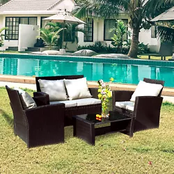 Hand made PE rattan also resists fading, tearing and cracking, promising a longer lifespan than normal brown rattan....