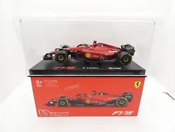 Fabricant : Bburago Burago. Ferrari F1-75 Charles Leclerc #16 2022 36831. Avec casque. Miniature Collection F1 Formule...
