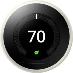 The3rd generation Google Nest Learning Thermostat adapts to your heating and cooling preferences within a week of...