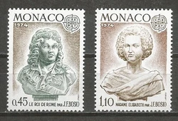 Monaco - Timbres Neufs Luxe - Sculptures de J.F. Bosio : Yvert n° 957 et 958. Envoi dans le Monde entier.