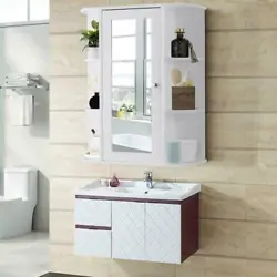 Multi-function Use:The bathroom wall cabinet is ideal for bathroom, bedroom, living room or kitchen. Adopting high...