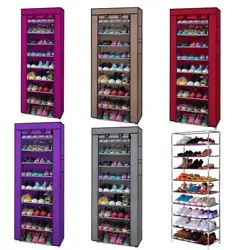 A concise, compact and nice-looking shoe rack. This compact shoe rack does not occupy too much space. This 9 lattices...