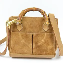 Item No 14590. Production line Bamboo. Material leather Suede. Handle/Strap: Dirt, Scuff, mold, Shoulder habit. Odor：...
