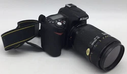Nikon D90 10.2MP DSLR Camera w/ Nikkor AF 70-210mm Lens & Battery. Item is untested