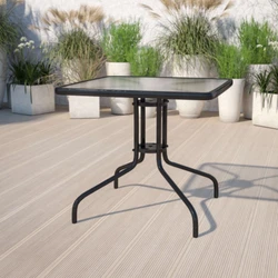 Enjoy dining outdoors year-round on this bistro patio table designed for all-weather use making it a great option for...