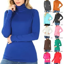 This season layer yourself with this ultra soft fabric turtleneck top. Very comfy and warm. Has the right amount of...