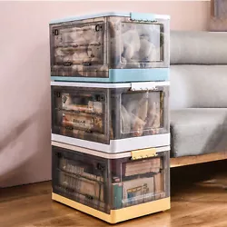 Made of high quality thicken plastic, solid and durable, will keep its shape, prevent deformation. Stacking Storage...