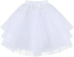 4 Layer Petticoat Skirt Crinoline Hoopless Underskirt for Bridal Wedding Dress. 3 Layers Bridal Petticoat Hoopless...