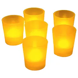 They are safe and fun, and a peaceful escape from your hectic busy world. Number of Votive Tea Light Candles: 6. Very...