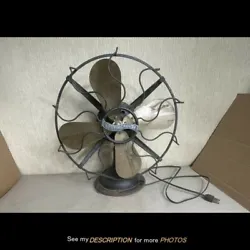 Westinghouse 4 Blade Electric Fan. Front of Cage is also marked WESTINGHOUSE. Last photo shows Fan working. 3 Speed...