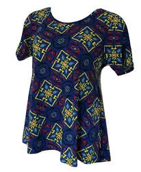 LuLaRoe Classic T-Shirt Tunic Size Large Soft fabric stretches (polyester and spandex)Great condition - no stains, no...