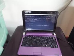 Acer Aspire One  Mini Laptop D250-1371 Intel Atom N270 1.60GHz 1GB RAM, Purple