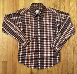 Patagonia Mens Size XS Plaid Organic Cotton Long Sleeve Button up Shirt.