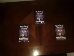 Lot Of 3 Pokemon Trick Or Trade Booster Pack Halloween 3 Card Pack 2022. Condition is New/Factory Sealed. Shipped with...