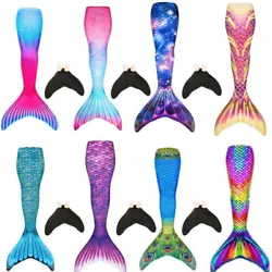 Their prices are different. The tail is made of high quality swimsuit fabric. It is resistant to fading in chlorine and...