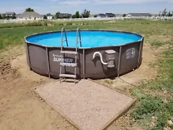 Summer Waves Active Frame 14ft x 36in Above Ground Pool with Filter Pump. This pool gas been setup twice and has been...