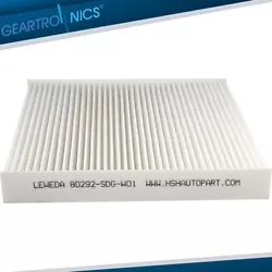 HIGH QUALITY A/C CABIN AIR FILTER FOR MANY HONDA & ACURA VEHICLES.