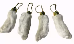 NEED SOME LUCK ?? GET THIS LUCKY RABBIT FEET GET YOURS NOW ASSORTED NATURAL COLORS GOOD QUALITY KEY CHAIN BACK FOOT OF...