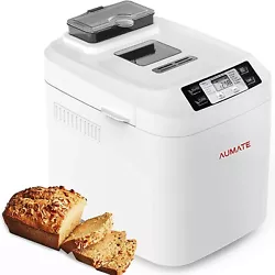 【2 Capacity & 3 Crust Options】Bread Maker can automatically Kneads, Rises and Bakes a Family Size Loaf. The bread...