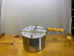 The Original Whirley Pop Stove Top Popcorn Popper 6 Quart.