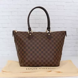 Louis Vuitton Saleya MM Damier Ebene Zip Tote & Shoulder Bag. Includes: Authentic Louis Vuitton Purse and Louis Vuitton...