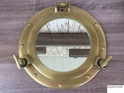 This one has an antique finish that ensures its place in any nautical decor style. This porthole has a sturdy, heavy...