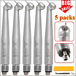 Yabangbang Dental 45 Degree Surgical High Speed Handpiece Push Button 4Hole WCA4. l Air Exhausted Throw at the Back of...