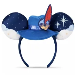 Disney World 50th Mickey Peter Pans Flight Main Attraction Headband Ears - NEW