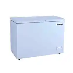 Ft. Frigidaire chest freezer, model EFRF1003. Easy to Clean: The smooth interior surface and removable wire basket make...