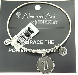 AUTHENTIC ALEX AND ANI BRACELET. This is an older style bracelet and the charm is thinner than on newer Alex and Ani...