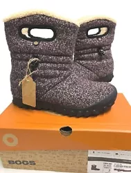 BOGS BMOC Woven BOots. 100% waterproof construction. Plush lining for warmth and comfort. Purple multi. Comfort rated...