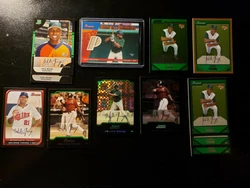 2004 Delmon Young Bowman Chrome Xfractor, Bat Patch, Lot, 2007 Rc. Condition is 
