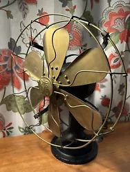 Its not real but resembles the highly sought after 6 blade brass GE antique fan but it only weighs 8 lbs. and has a...