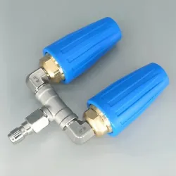 ✅【Wide applications】 4 - 6 GPM quick connector dual turbo nozzle is suitable for concrete, blocks, bricks, paving...