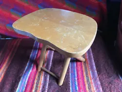 Wooden Fold N Carry Stool, Nevco, Yugoslavia 1950s. As Is 12