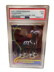 Topps Pokémon Johto League Champions Houndoom #229 PSA 7