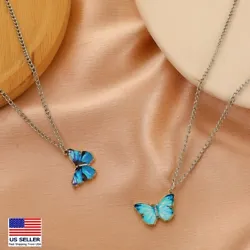 Butterfly Pendant 2cm × 1.5cm. Good usage habits can make the product more durable. Fashion jewelry size are universal...