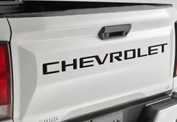 Enhance the look of your 2023-2024 CHEVROLET COLORADO tailgate with these high-quality vinyl decals.