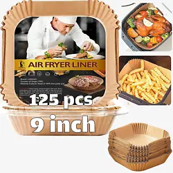 Info?Large Size. Square bowl shape. Easy to Use?These non-stick air fryer disposable paper liner are designed with a...