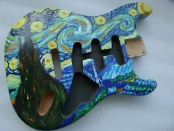 Strat SSS Stratocaster Guitar Body. Hand Painted (Acrylic Painting). Body Thickness:1-3/4