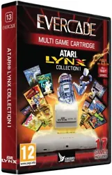 La cartouche Evercade Atari Lynx Collection 1 comprend 17 jeux classiques dont Scrapyard Dog, Basketbrawl et Super...