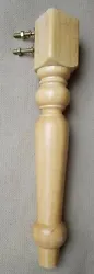 Countryside Table Leg. Solid wood leg. Turned Leg. Light toned Hardwood. Has double bolts better securing! Which are 1...