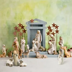 Nativity Character Statue Hand Drawn Decoration Christmas Present. Made from quality resin, solid structure. Nativity...
