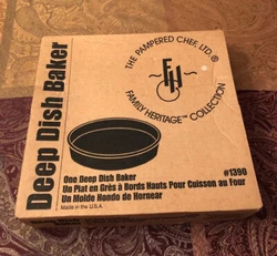 The Pampered Chef Family Heritage Deep Dish Baker & Scraper Tool 1390 New.